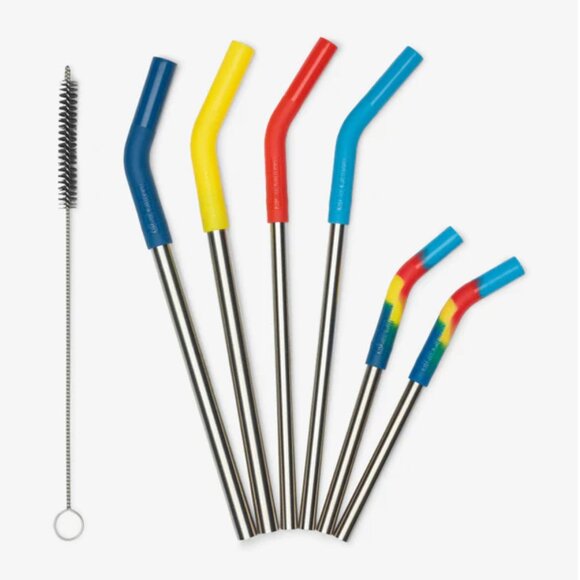 Klean Kanteen Six Pack of reusable recycled stainless steel straws - Picture 1 of 4